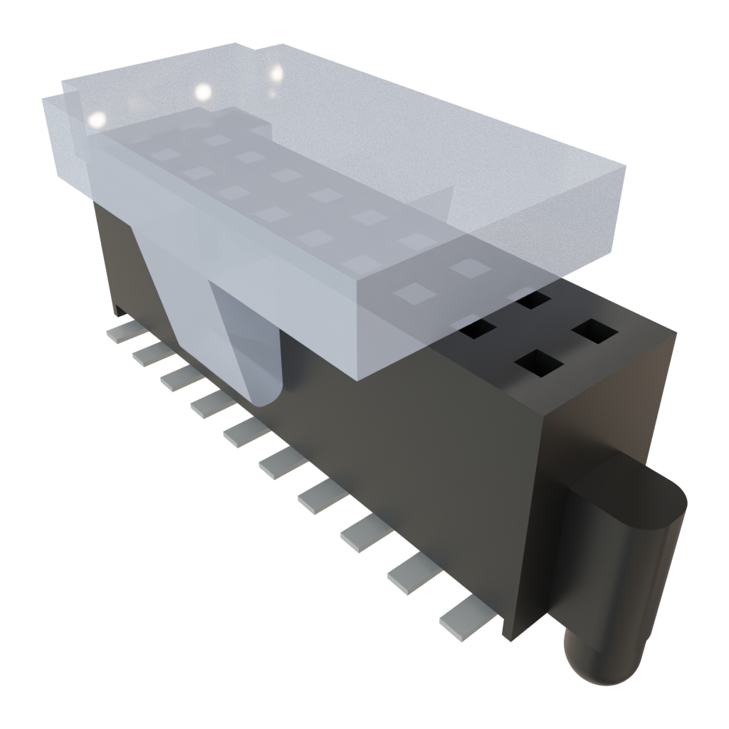 Samtec-SFM-110-02-S-D-A-P-TR 连接器插头及 PCB 插座 Conn Socket Strip SKT 20 POS 1.27mm Solder ST Top Entry SMD TIGER EYE™ T/R