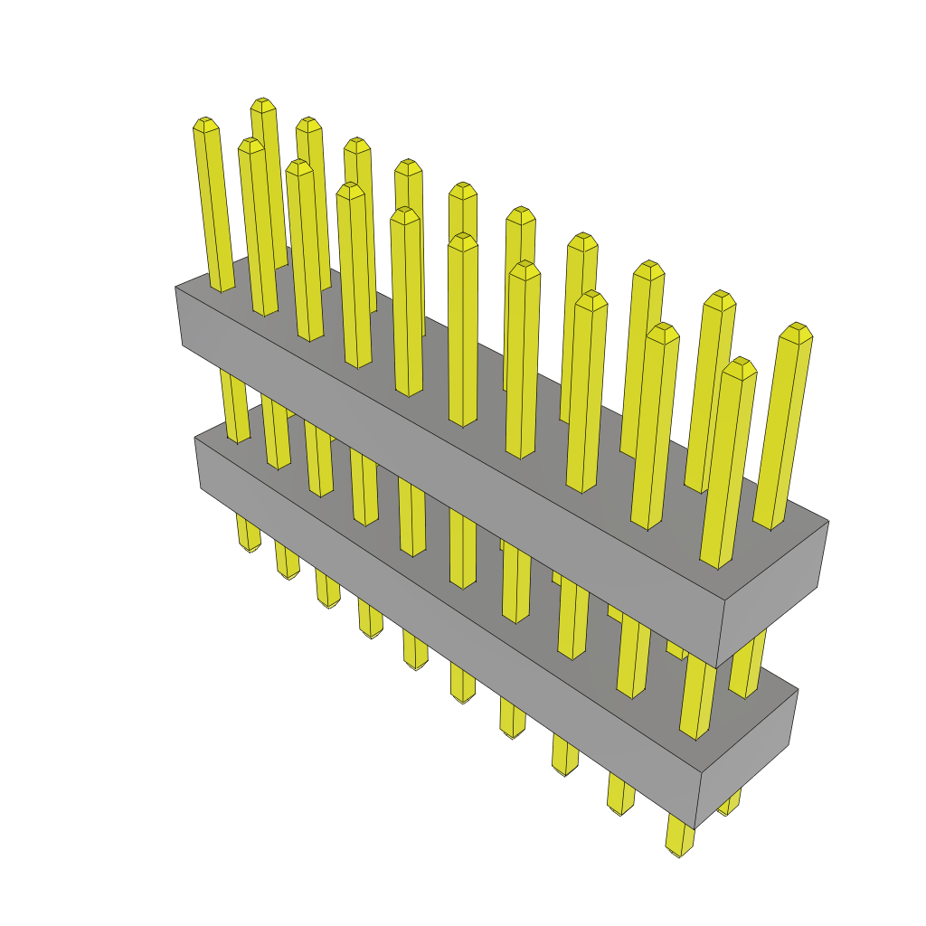 Samtec-TW-10-05-G-D-290-100 Steckverbinderleisten und Leiterplattenbuchsen Conn Board Stacker HDR 20 POS 2mm Solder ST Top Entry Thru-Hole Bulk