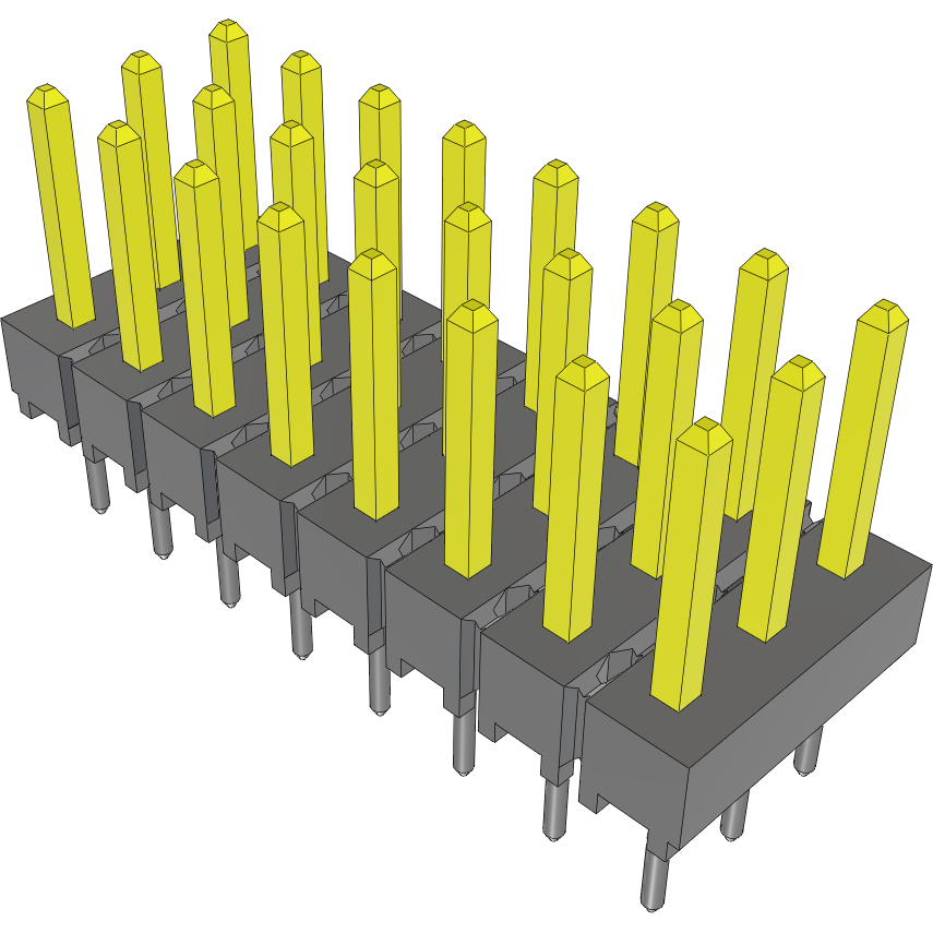 Samtec-HTSW-108-26-L-T Steckverbinderleisten und Leiterplattenbuchsen Conn Unshrouded Header HDR 24 POS 2.54mm Solder ST Top Entry Thru-Hole Bulk