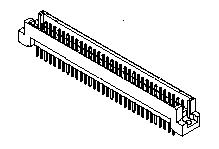Molex-0850132828 Steckverbinder, Mutterplatine Conn DIN 41612 M 96 POS 2.54mm Press Fit ST Thru-Hole Tray