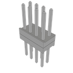 Conn Board Stacker HDR 8 POS 2mm Solder ST Top Entry Thru-Hole Bulk