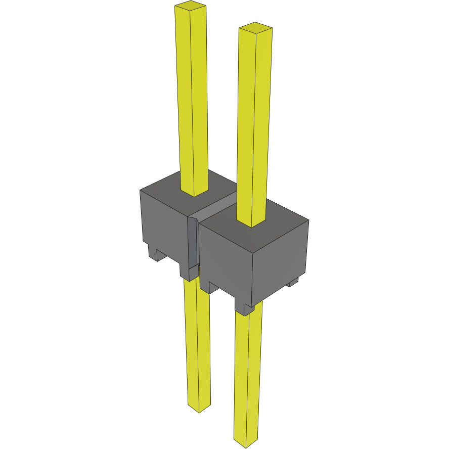 Samtec-MTSW-102-22-G-S-240 Steckverbinderleisten und Leiterplattenbuchsen Conn Unshrouded Header HDR 2 POS 2.54mm Solder ST Top Entry Thru-Hole Bulk