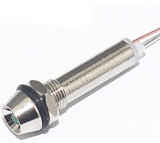 Mallory Sonalert Products-FL1M-6CJ-1-G3V Panel Mount Indicators LED Panel Mount Indicator Uni-Color Green 10000mcd 2-Pin Bulk