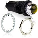 Panel Mount Indicator Round 0.660" INC 250V Tab YLW DIFFUS
