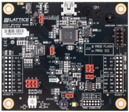 Lattice Semiconductor-ICE5LP4K-B-EVN Cartes et kits de développement de logique programmable iCE5LP4K-SWG36 FPGA Development Kit SPI Flash