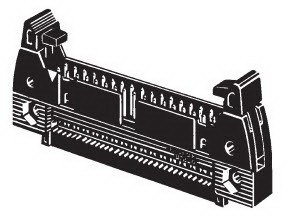 Omron-XG4E-1432 Steckverbinderleisten und Leiterplattenbuchsen Conn IDC Connector HDR 14 POS 2.54mm IDT RA Cable Mount