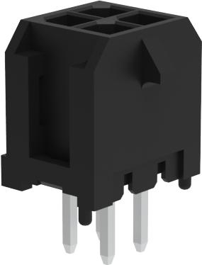 Amphenol Communications Solutions-G88MP041028DEU Steckverbinderleisten und Leiterplattenbuchsen Conn Wire to Board HDR 4 POS 3mm Solder ST Top Entry Thru-Hole Tray