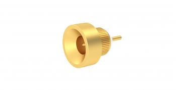 Radiall-R222M10730 Conector RF Conn SMP 0Hz to 10GHz 50Ohm Solder ST Panel Mount RCP NPGR