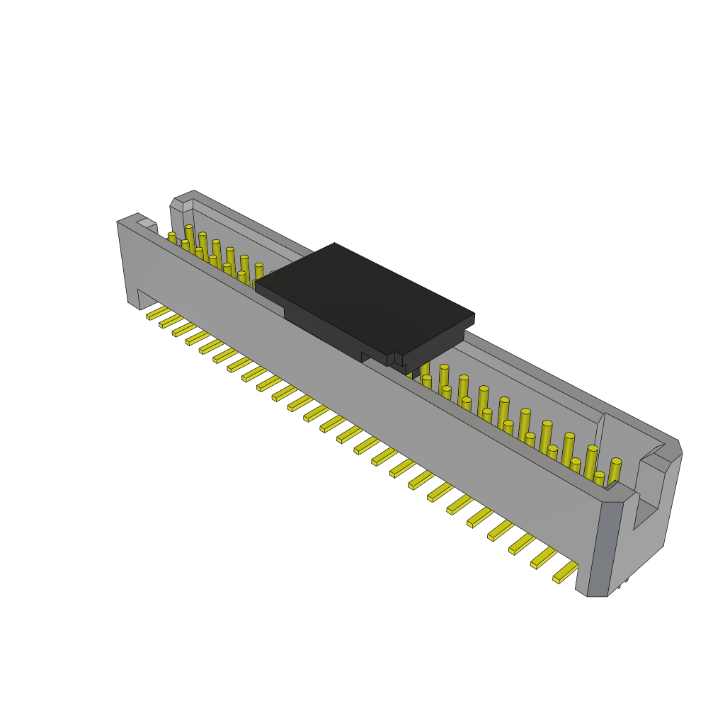 Samtec-TFM-125-02-S-D-LC-P-TR Steckverbinderleisten und Leiterplattenbuchsen Conn Shrouded Header (4 Sides) HDR 50 POS 1.27mm Solder ST Top Entry SMD TIGER EYE™ T/R