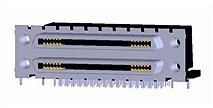 Molex-0743370037 Steckverbinder, Schnittstelle Conn VHDCI RCP 136 POS 1.6mm Solder RA Thru-Hole 136 Terminal Ultra+™ 2 Port Tray