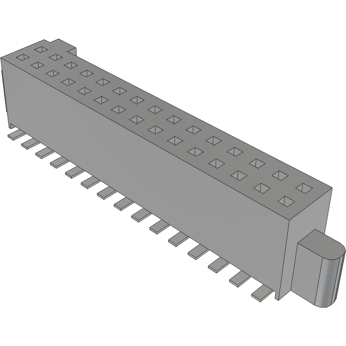 Samtec-SFM-115-L2-L-D Cabezales del conector y receptáculos PCB Conn Socket Strip SKT 30 POS 1.27mm Solder ST SMD TIGER EYE™ Tube