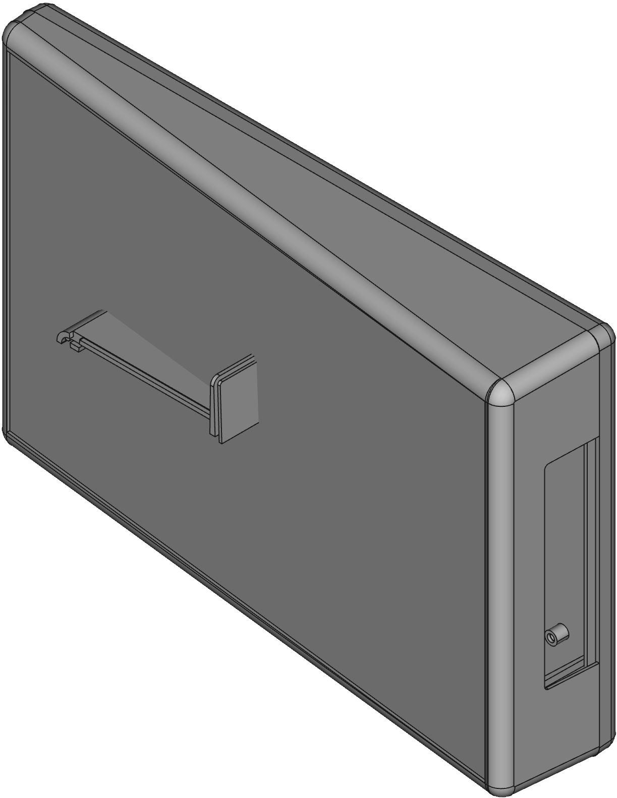 Hammond Manufacturing-1599KSTLGYBAT Light Gray Acrylonitrile Butadiene Styrene Sloped Console Enclosure