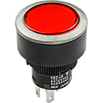 Switch Push Button ON (ON) DPDT Flush Round Button 3A 250VAC 30VDC Momentary Panel Mount Quick Connect/Solder Lug