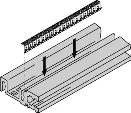 Schroff GmbH-24560246 null EMC Gasket Stainless Steel between cover plate and horizontal rail