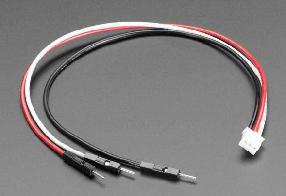 Adafruit Industries-3893 Assemblaggio cavo Altro 3 Pin to Male Header Cable Assembly, 200mm Long