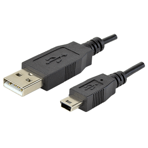 Same Sky (formerly CUI Devices)-CBL-UA-MB-1 Cable Assembly USB Cable Assembly 1m USB 2.0 Type A to Mini USB 2.0 Type B 4 to 5 POS M-M 28AWG