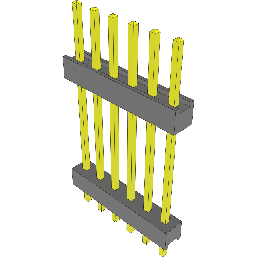 Samtec-DW-06-12-F-S-690 Steckverbinderleisten und Leiterplattenbuchsen Conn Board Stacker HDR 6 POS 2.54mm Solder ST Top Entry Thru-Hole Bulk