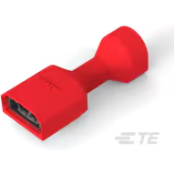 TE Connectivity-2-520263-2 Steckverbinderanschlüsse Quick Disconnect Terminal 18-22AWG Brass Red F 23.74mm Tin Reel/Strip