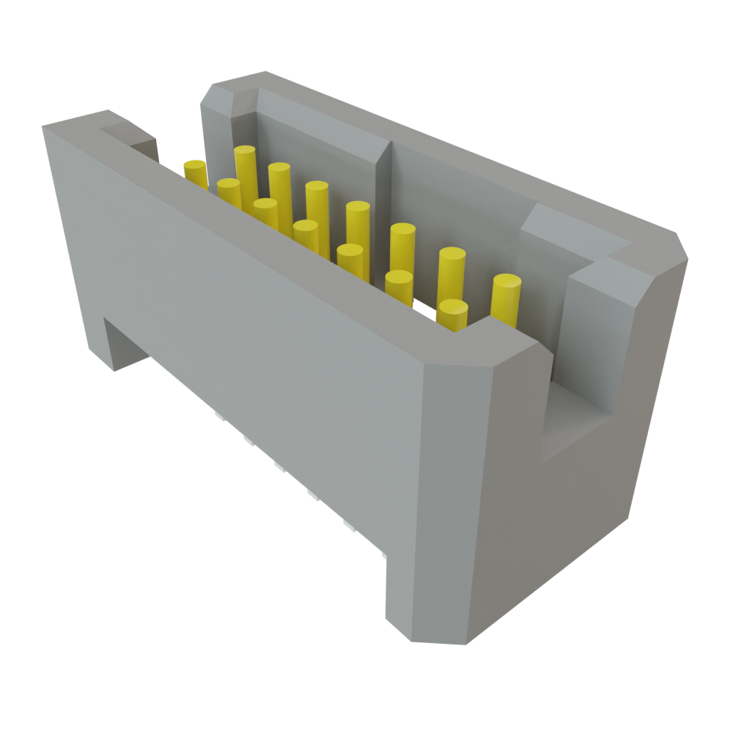 Samtec-TFML-107-01-S-D Embases de raccordement et réceptacles PCB Conn Shrouded Header (4 Sides) HDR 14 POS 1.27mm Solder ST Top Entry Thru-Hole TIGER EYE™ Tube