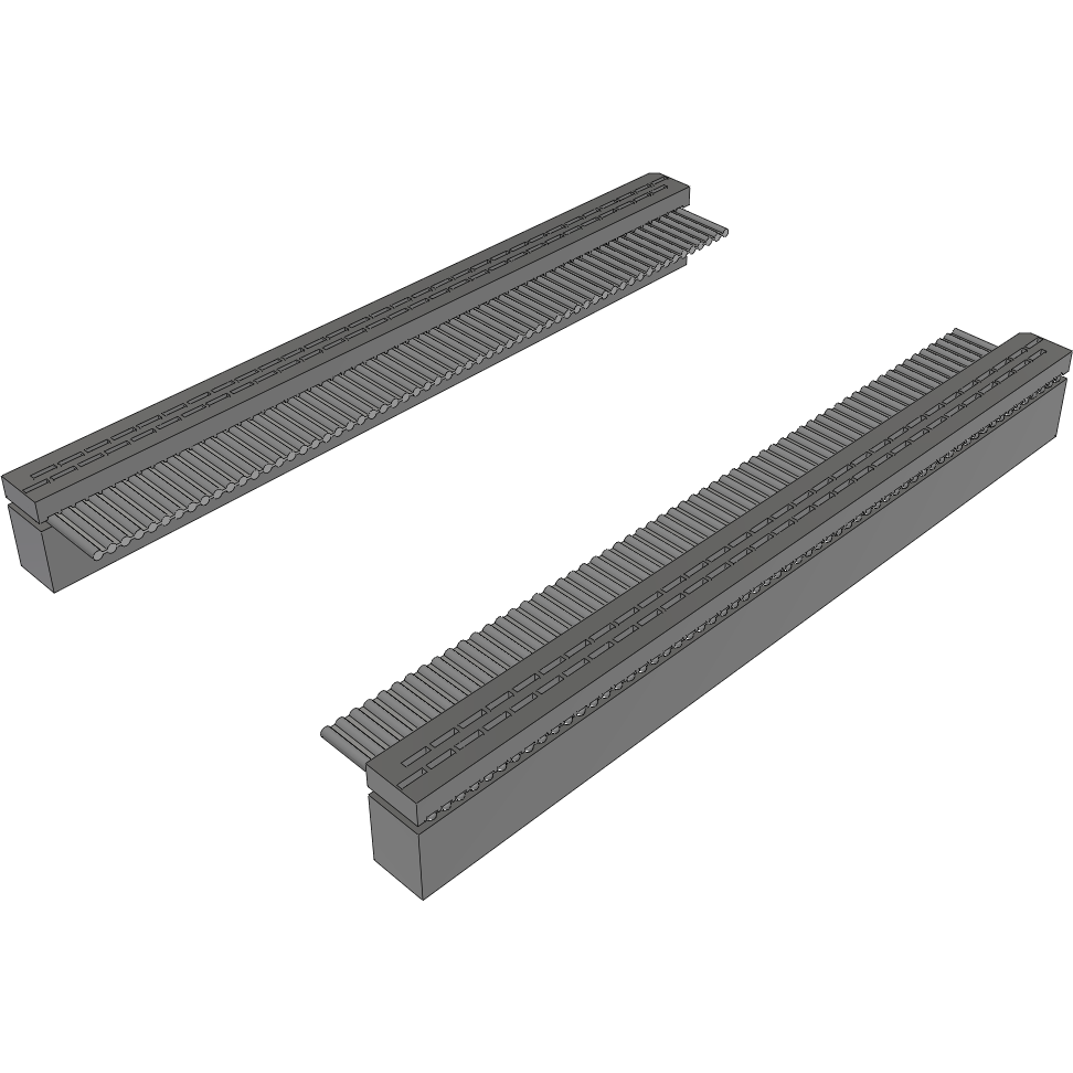 Samtec-IDSD-30-D-59.05 Flachband Kabelbaugruppen Cable Assembly 1.499m 28AWG 1.27mm 60 to 60 POS IDC Connector to IDC Connector F-F Bulk