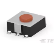 TE Connectivity-FSM1LPA Switch Tactile Switch Tactile OFF (ON) SPST Round Button Gull Wing 0.05A 24VDC 2.55N SMD Loose