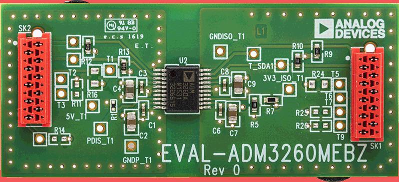 Analog Devices-EVAL-ADM3260MEBZ Development Kits and Tools ADM3260 Digital Isolator Evaluation Board