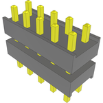 Conn Board Stacker HDR 10 POS 2.54mm Solder ST Top Entry Thru-Hole Bulk