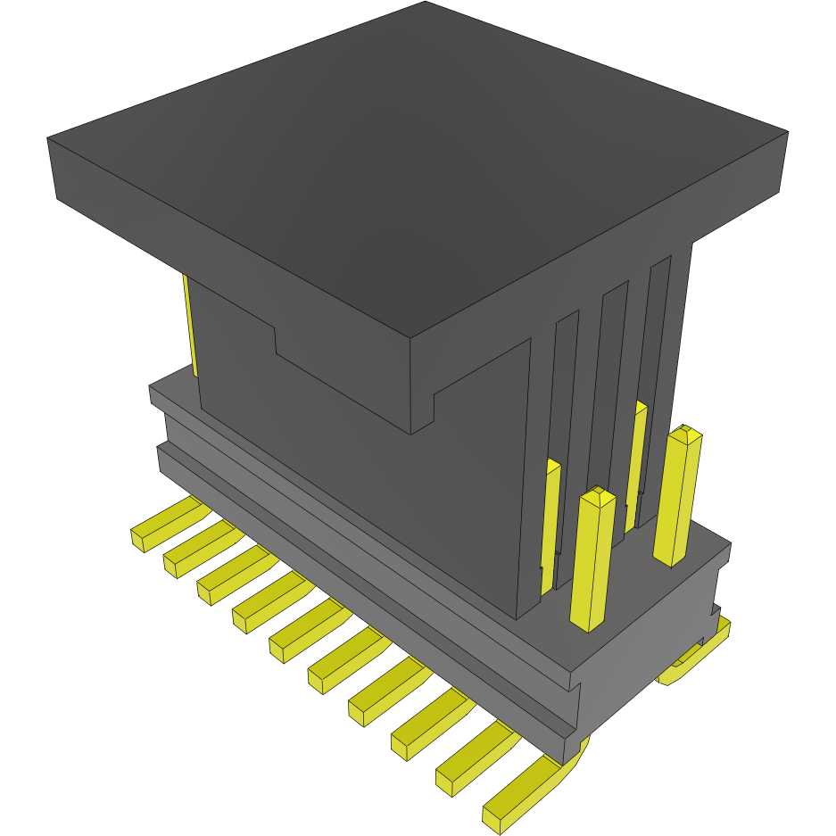Samtec-FTR-110-03-G-D-06-P Piastre connettori e prese PCB Conn Unshrouded Header HDR 20 POS 1.27mm Solder ST Top Entry SMD Tube