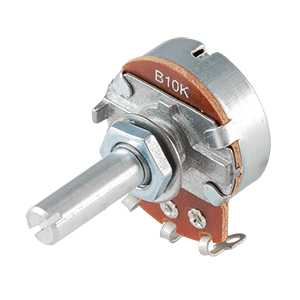 Same Sky (formerly CUI Devices)-PTN24A-B1025EB Resistor, capacitores variables, potenciómetres y reostates Res Carbon Film POT 10K Ohm 20% 0.5W(1/2W) 1(Elec)/1(Mech)Turns 6mm (24 X 30.5 X 35mm) Pin Thru-Hole