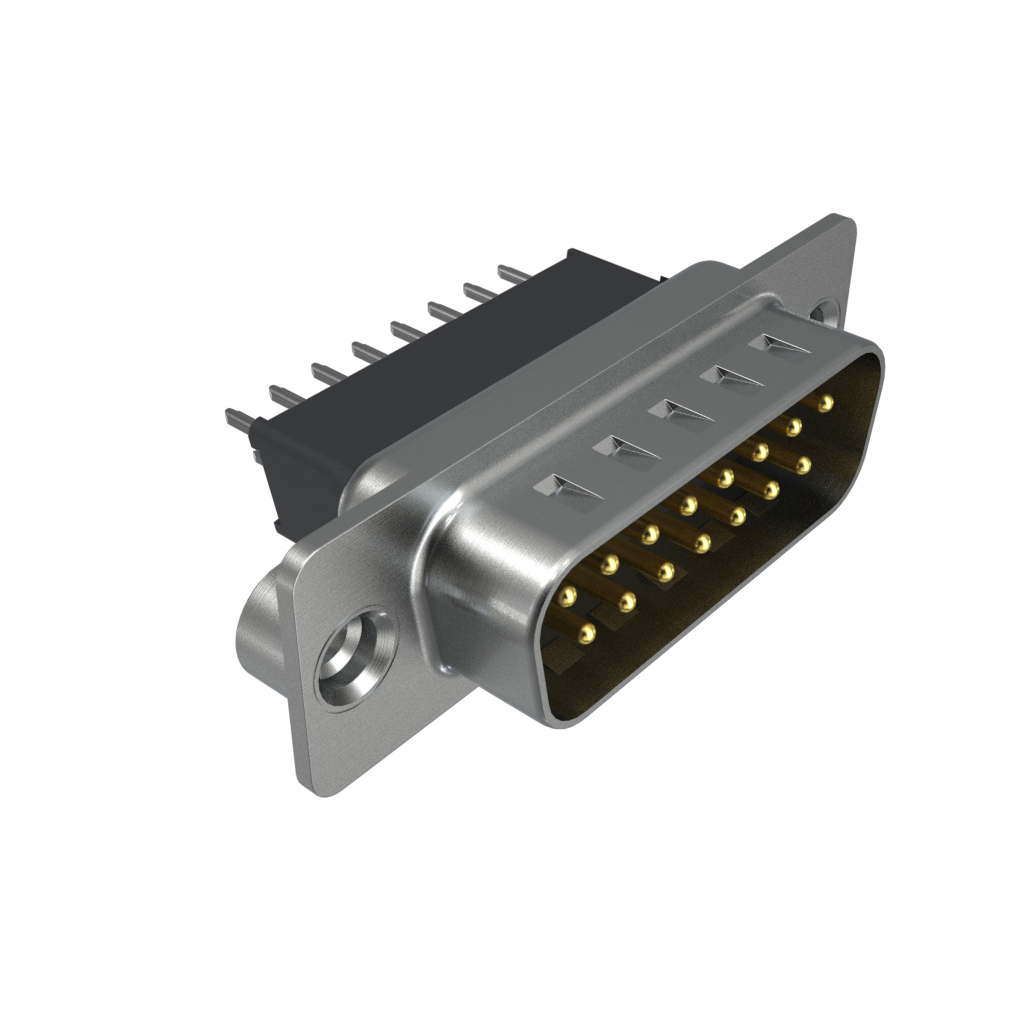 Amphenol Communications Solutions-FCE17A15PN400 Steckverbinder, D-Sub Conn D-Sub M 15 POS 1.37mm Solder ST Thru-Hole 15 Terminal 1 Port Box