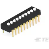 TE Connectivity-ADE1004 DIP-Schalter Switch DIP OFF ON SPST 10 Extended Slide 0.1A 24VDC PC Pins 2.54mm Thru-Hole Tube