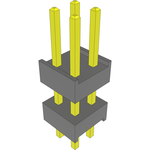Conn Board Stacker HDR 4 POS 2.54mm Solder ST Top Entry Thru-Hole Bulk