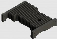 iWave Systems-IW-HSKALU-CLASLR-SB04 Dissipatore Heat Sink Passive i.MX 8MMini/Nano Pico SBC Horizontal Screw Mount Aluminum 6063-T5 Clear Anodized