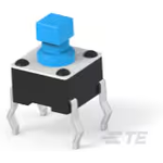TE Connectivity-FSMCDH スイッチタクタイル Switch Tactile OFF (ON) SPST Round Button PC Pins 0.05A 24VDC 1.57N Thru-Hole Loose