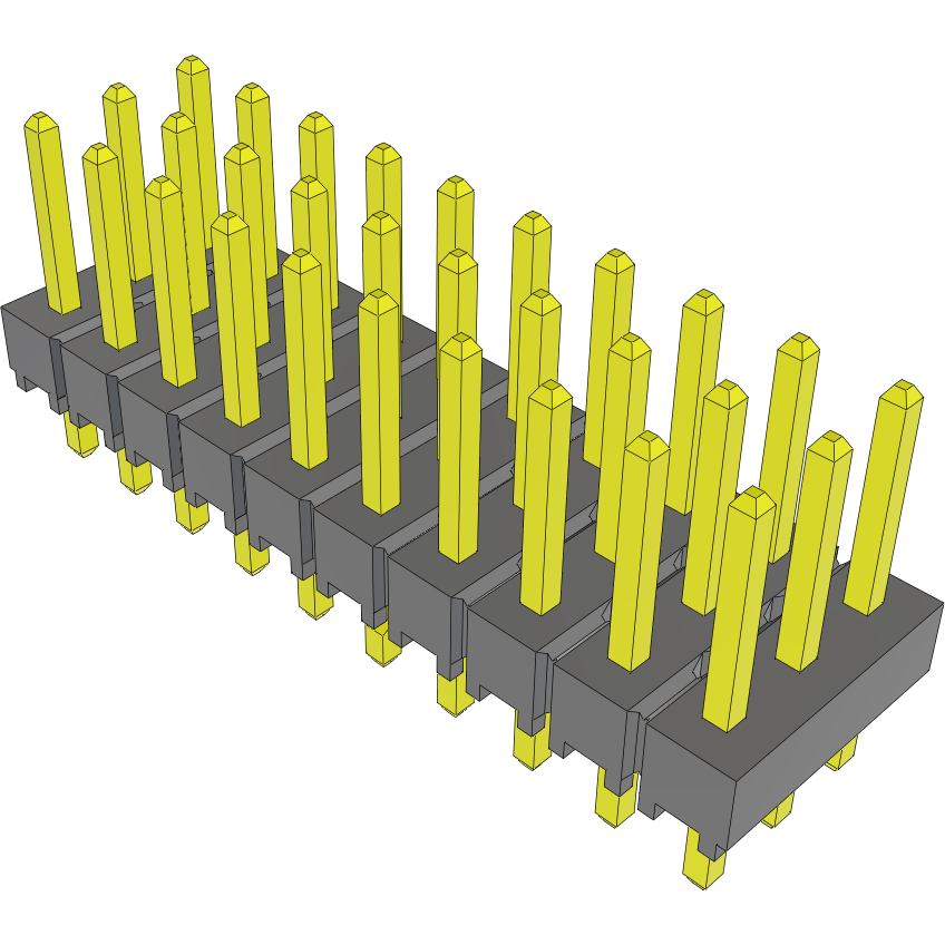 Samtec-TSW-110-07-S-T-LL Steckverbinderleisten und Leiterplattenbuchsen Conn Unshrouded Header HDR 30 POS 2.54mm Solder ST Top Entry Thru-Hole Bulk