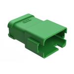 Conn Housing RCP 12 POS Crimp ST Cable Mount Green