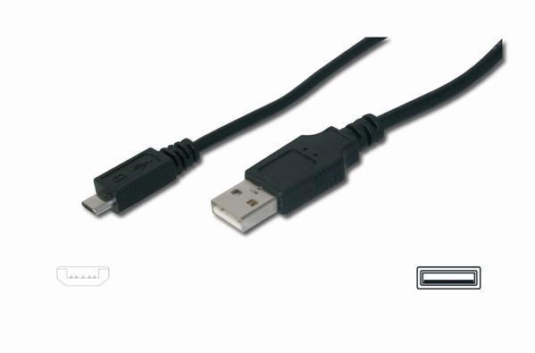 CnC Tech, LLC-102-1092-BL-00100 USB Kabelbaugruppen Cable Assembly USB 1m Micro USB Type B to USB Type A 5 to 4 POS M-M 28AWG