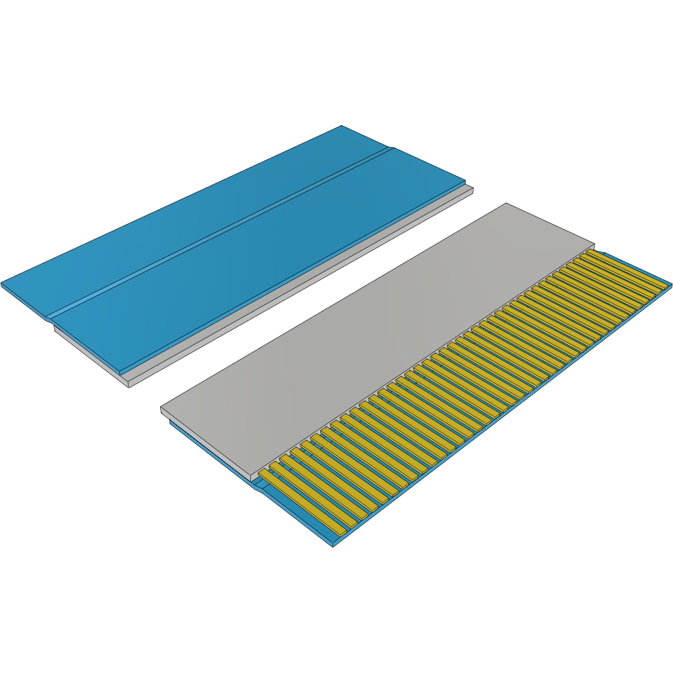 Samtec-FJH-40-R-02.00-4 Flachband Kabelbaugruppen Cable Assembly 0.05m 0.5mm 40 to 40 POS FFC to FFC Bulk