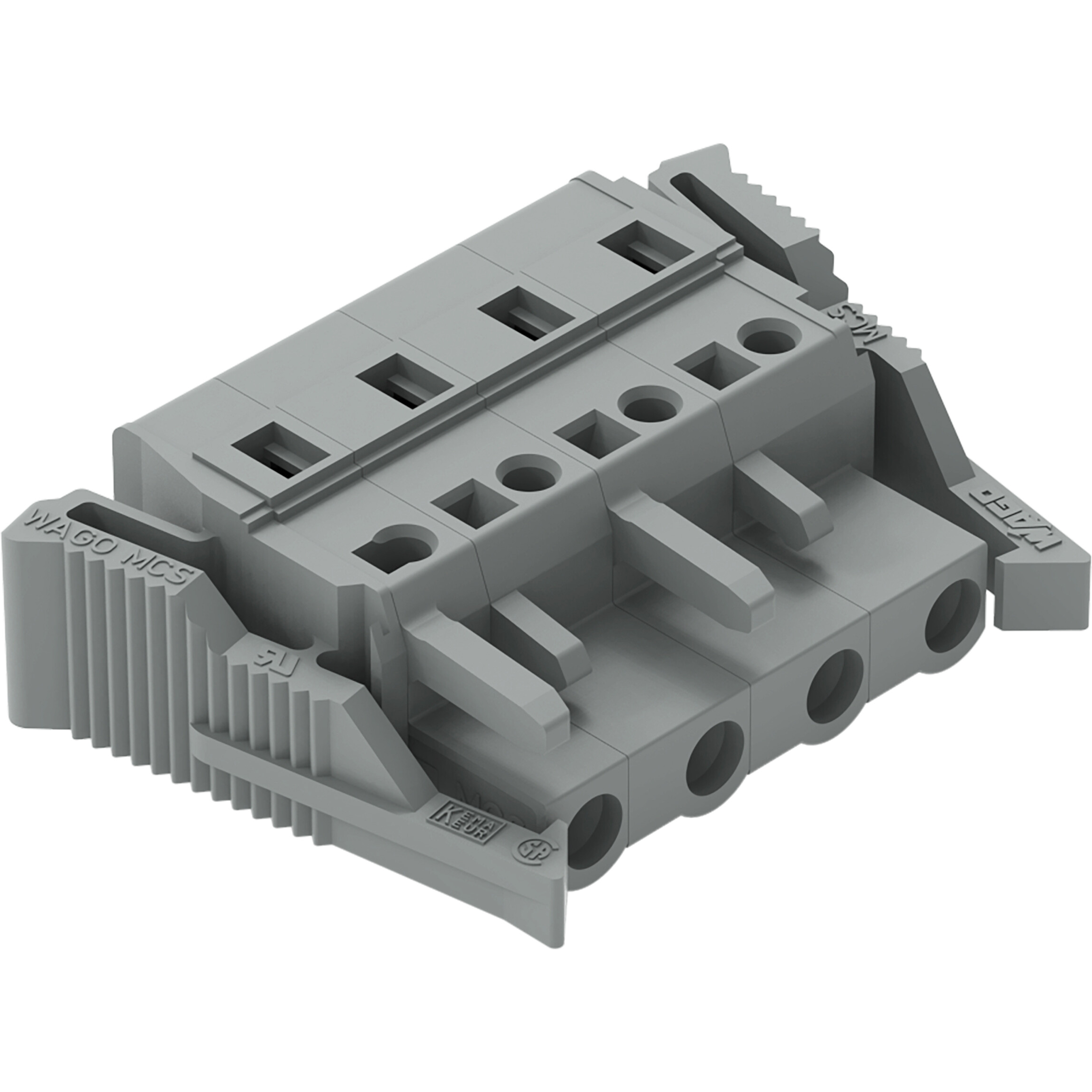 WAGO-231-204/037-000 Steckverbinder, Klemmenblöcke 1-Conductor Female Plug, Locking lever, 2.5 mm2, Pin spacing 7.5 mm, 4-pole