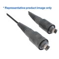 Bulgin Components PLC-PXEB5201C015 Assemblage de câble à fibre optique Cable Assembly Fiber Cable 15m Circular Fiber to Circular Fiber 2 to 2 POS PL-PL