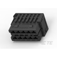 TE Connectivity-1418994-1 Connector Discrete Wire Housing Conn Housing RCP 10 POS 5.5mm Crimp ST Cable Mount Black Box