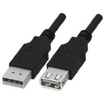 ADAM TECH-CA-USB-AM-AF-10FT USB Kabelbaugruppen Cable Assembly 3.048m USB 2.0 Type A to USB 2.0 Type A 4 to 4 POS F-M