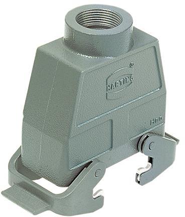 HARTING-09300240431 Schrumpfbalgenadapter Hood 180° 24B Shell Size Powder Aluminum Die Cast Double Lock Han®