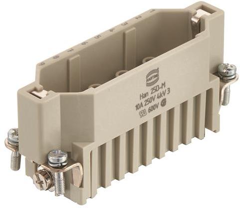 HARTING Technology Group-09210253001 Connector Rectangular Conn Rectangular M 25 POS Crimp ST Panel Mount Bag