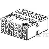 TE Connectivity-2-968318-1 Einzeladersteckverbinder, Gehäuse Conn Housing RCP 12 POS 2.54mm Crimp ST Cable Mount Gray Bag