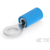 TE Connectivity-2-320574-2 Connector Terminals Ring Tongue Terminal 14-16AWG Copper Blue 21.82mm Tin T/R