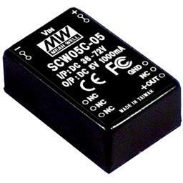 MEAN WELL-SCW05B-12 DC to DC Converter and Switching Regulator Module Module DC-DC 1-OUT 12V 0.47A 5.6W 8-Pin