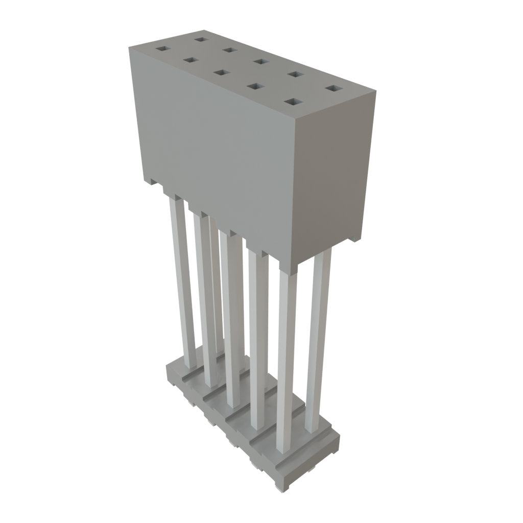 Samtec-ESQT-105-02-F-D-780 Steckverbinderleisten und Leiterplattenbuchsen Conn Elevated Socket SKT 10 POS 2mm Solder ST Top Entry Thru-Hole Layer