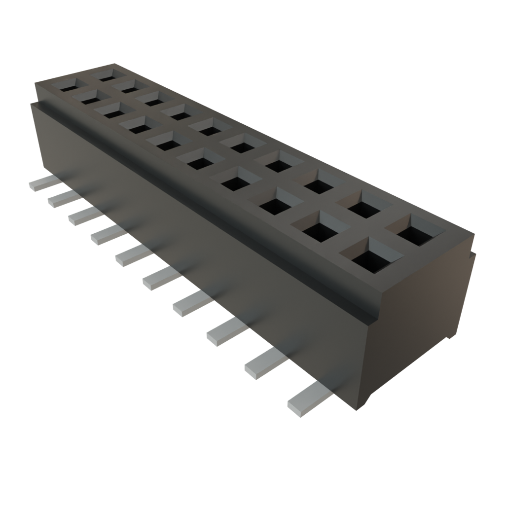 Samtec-CLM-110-02-F-D-A Connector Headers and PCB Receptacles Conn Micro Socket Strip SKT 20 POS 1mm Solder ST SMD Tube
