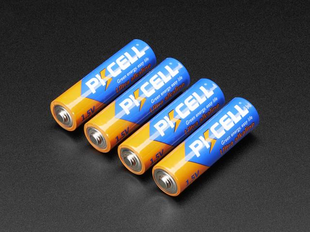 Adafruit Industries-3349 Batteries Alkaline Battery Cylindrical 3Ah AA Primary